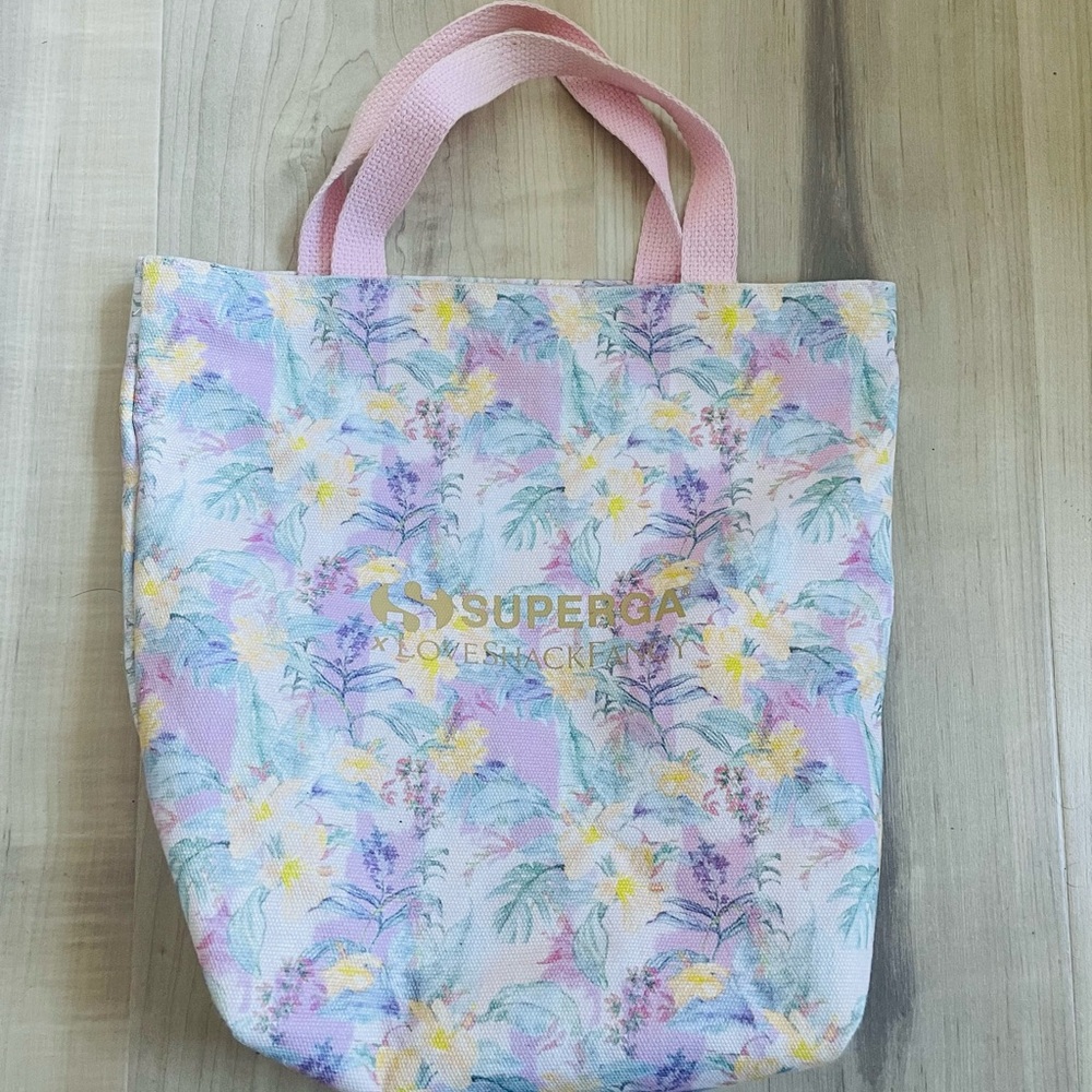 LoveShackFancy x Superga Floral Tote Bag